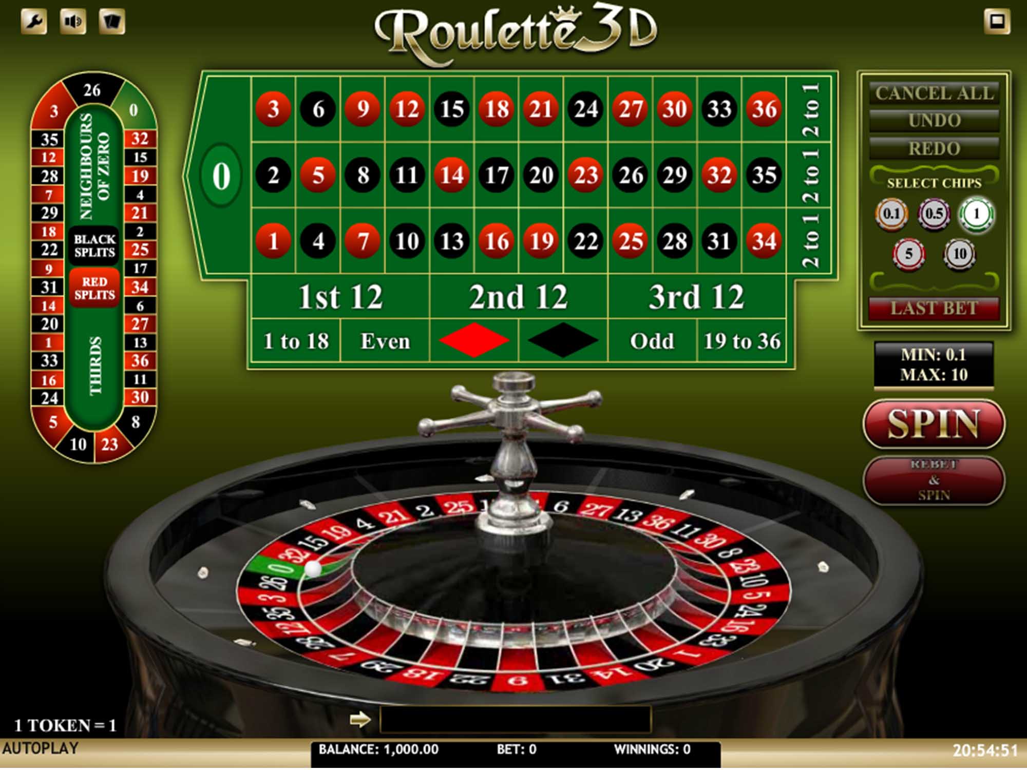 3D-Roulette Vorschau